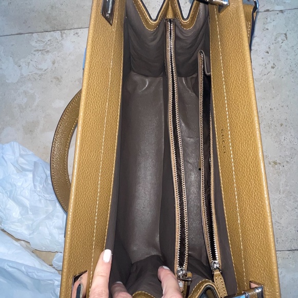 Gucci Horsebit Medium Zuki Interlocking Gg Top Beige Leather Shoulder Bag - Picture 6 of 13